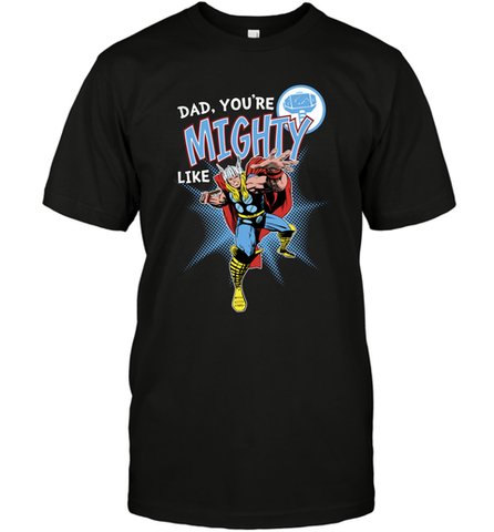 Marvel Thor Mighty Dad Father's Day Gifts Men's T-Shirt Men's T-Shirt / Black / S Men's T-Shirt - amzapparel