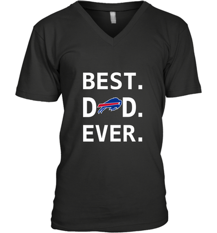 Best Buffalo Bills Dad Best Dad Ever NFL Football Fathers Day Men's V-Neck T-Shirt Men's V-Neck T-Shirt / Black / S Men's V-Neck T-Shirt - amzapparel