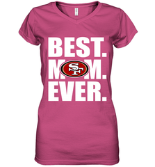 Best San Francisco 49ers Mom Ever NFL Team Mother's Day Gift Women's V-Neck T-Shirt Women's V-Neck T-Shirt - amzapparel