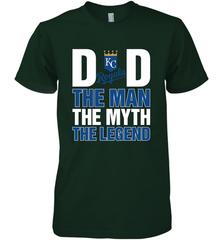 Kansas City Royals Dad The Man The Myth The Legend Father's Day MLB Men's Premium T-Shirt Men's Premium T-Shirt - amzapparel
