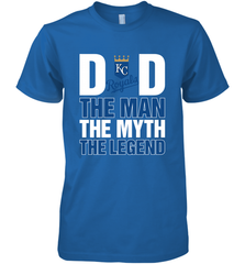Kansas City Royals Dad The Man The Myth The Legend Father's Day MLB Men's Premium T-Shirt Men's Premium T-Shirt - amzapparel
