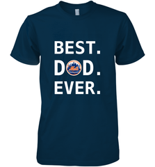 Best New York Mets Dad Ever Baseball MLB Fathers Day Men's Premium T-Shirt Men's Premium T-Shirt - amzapparel