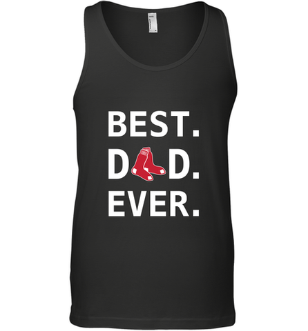 Best Boston Red Sox Dad Ever Baseball MLB Fathers Day Men's Tank Top Men's Tank Top / Black / XS Men's Tank Top - amzapparel